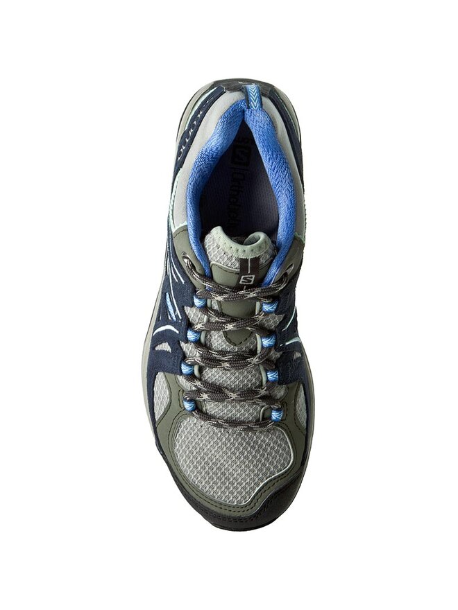Trekkingschuhe Salomon Ellipse 2 Aero W 379206 20 W0 Titanium Deep Blue Petuna Blue eschuhe