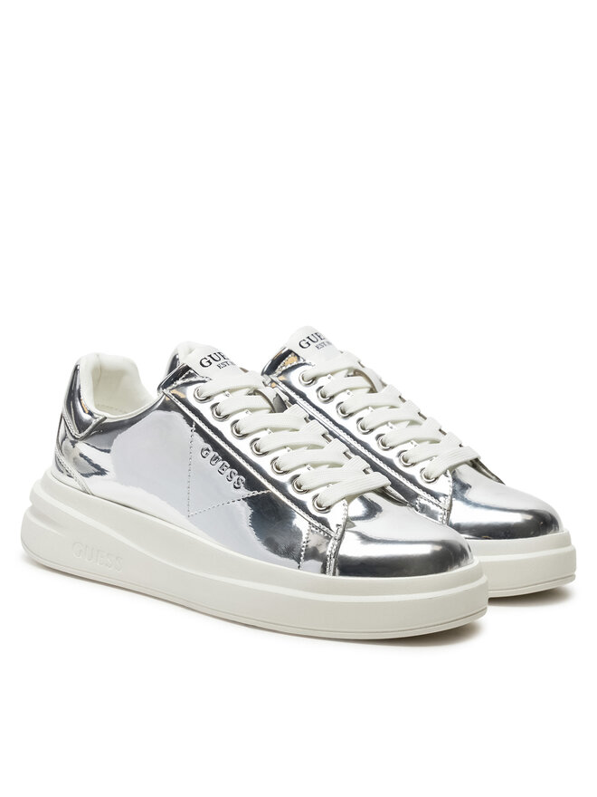 Guess Sneakersy Guess FLPELB PAF12 Srebrny