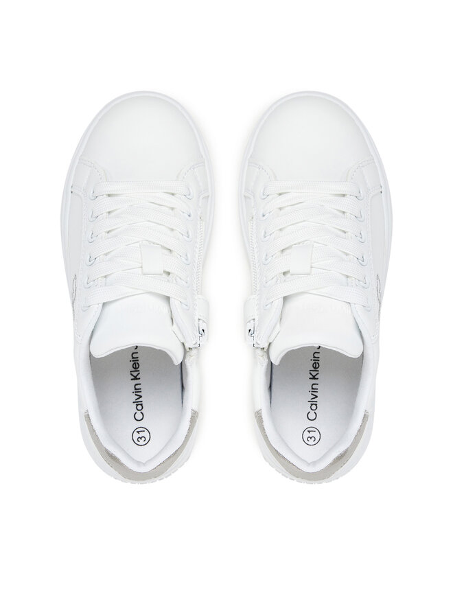 Calvin Klein Jeans Sneakersy Calvin Klein Jeans Low Cut Lace-Up Sneaker V3A9-82013-1355 M Biela