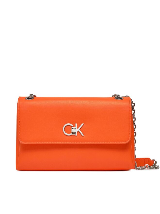 Calvin Klein Handtasche Calvin Klein Re-Lock Ew Conv Crossbody K60K611084 Orange