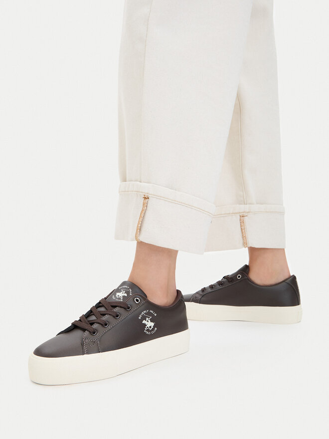 Beverly Hills Polo Club Sneakers aus Stoff Beverly Hills Polo Club CEO-BHPC040W Dunkelbraun
