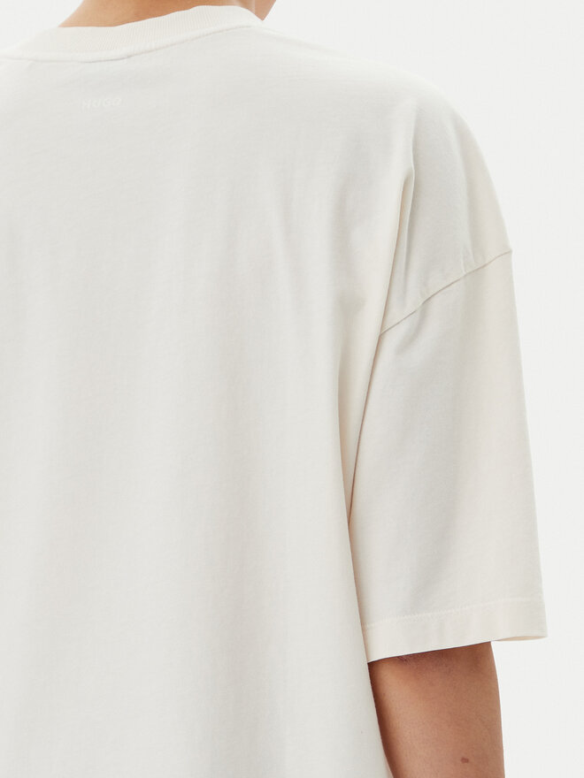 HUGO HUGO Camiseta 50511471 Beis Oversize