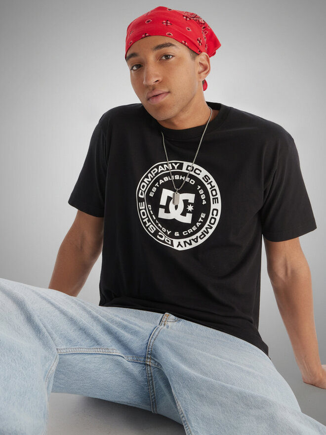 DC Shoes DC Shoes T-Shirt Corpo ADYZT05396 Schwarz Regular Fit