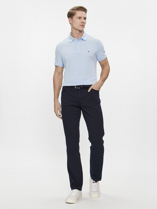 Tommy Hilfiger Tommy Hilfiger Pólóing 1985 MW0MW17771 Kék Slim Fit