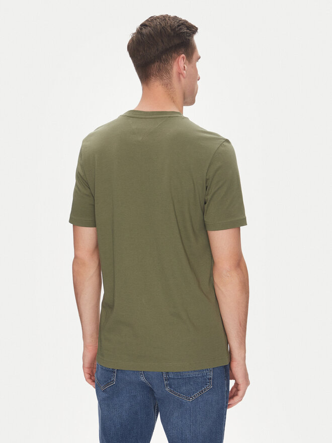 Tommy Hilfiger Tommy Hilfiger Camiseta Brand Love MW0MW40324 Verde Regular Fit