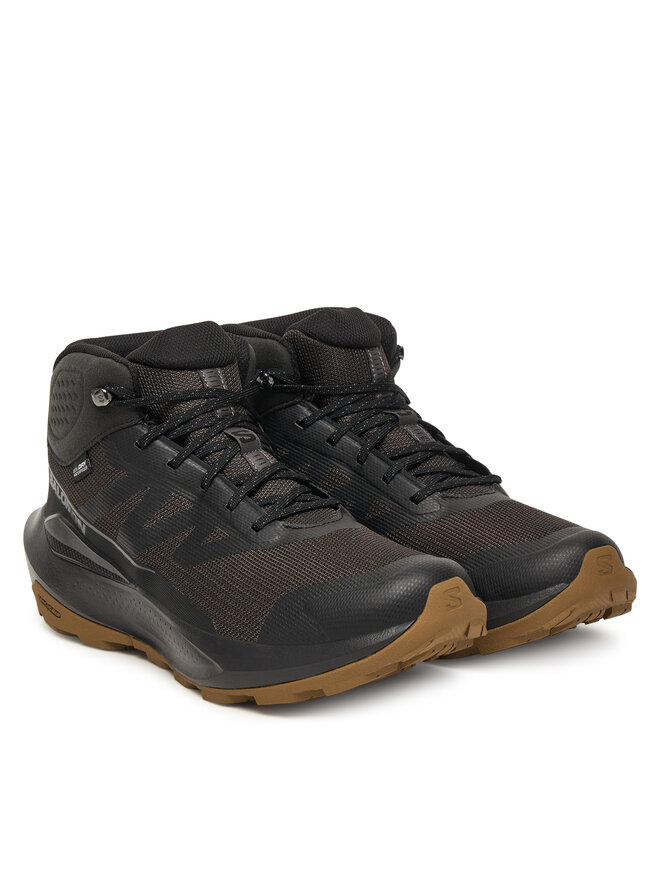 Salomon Botas de trekking Salomon Elixir Tour Mid Waterproof L47577800 Marrón