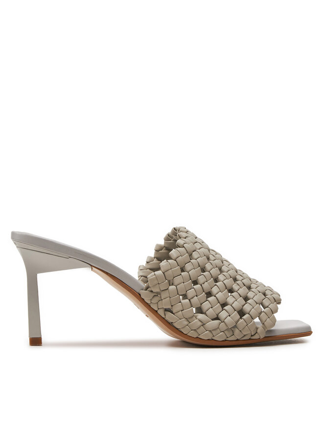 Calvin Klein Klapki Calvin Klein Heel Mule Sandal 70 Latt HW0HW02144 Beżowy