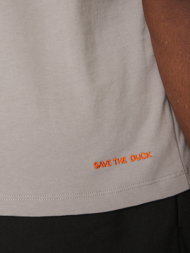 Save The Duck Save The Duck Camiseta DT1194M BESY20 Gris Regular Fit