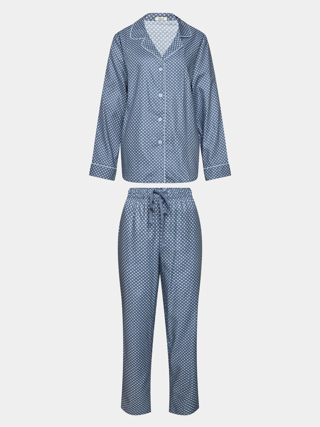 Selmark Selmark Pizsama Corbatera P7376 Kék Regular Fit