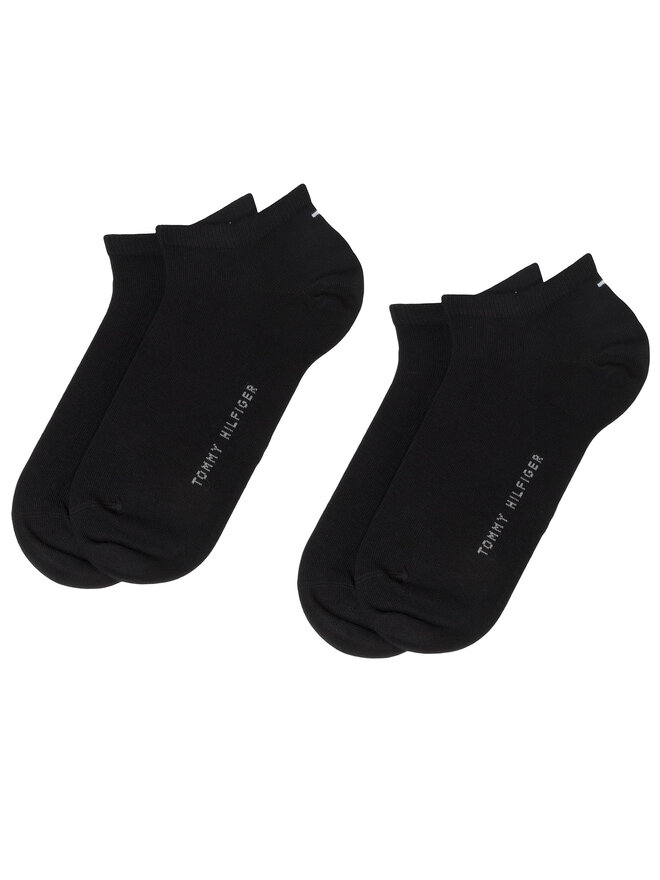 Tommy Hilfiger Set di 2 paia di calzini corti da uomo Tommy Hilfiger 342023001 Nero