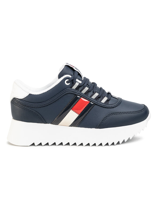 Tommy Jeans Снікерcи Tommy Jeans High Cleated Flag Sneaker EN0EN00784 Cиній