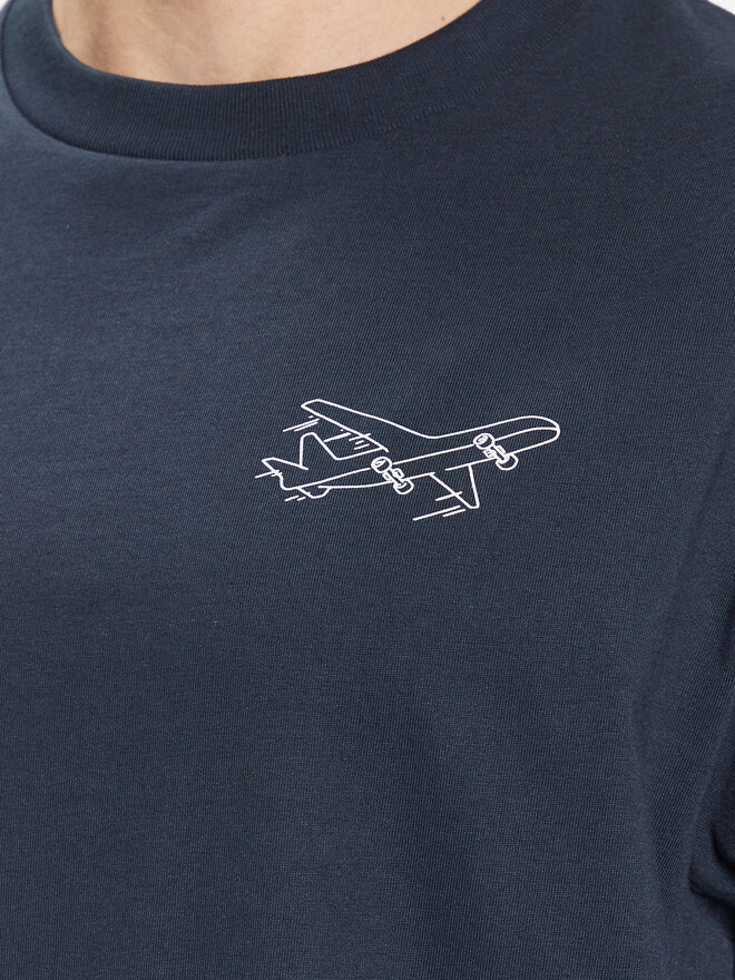 DC DC T-Shirt ADYZT05259 Dunkelblau Regular Fit