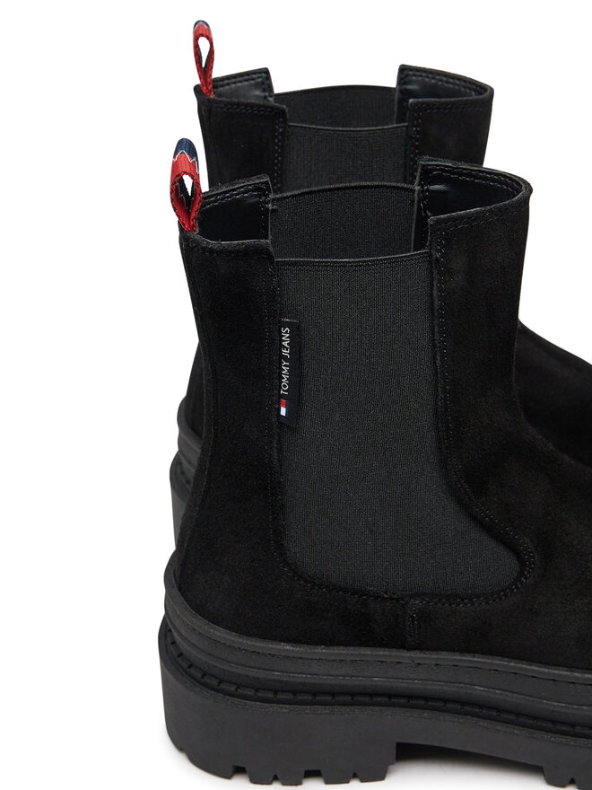 Tommy Jeans Челсі Tommy Jeans Tjw Foxing Chelsea Suede EN0EN02631 Чорний