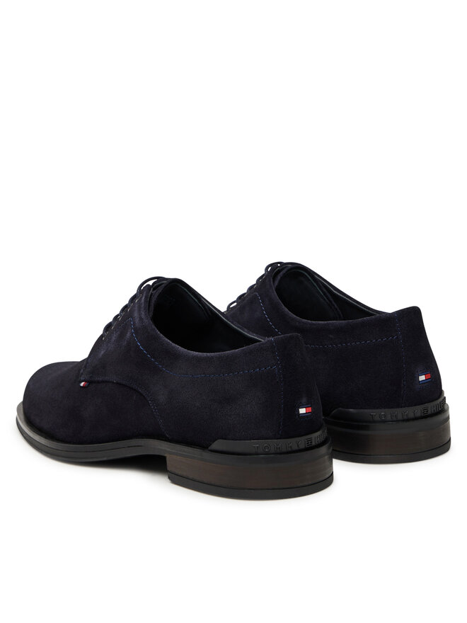 Tommy Hilfiger Īsi apavi Tommy Hilfiger Corporate Derby FM0FM05582 Tumši zils