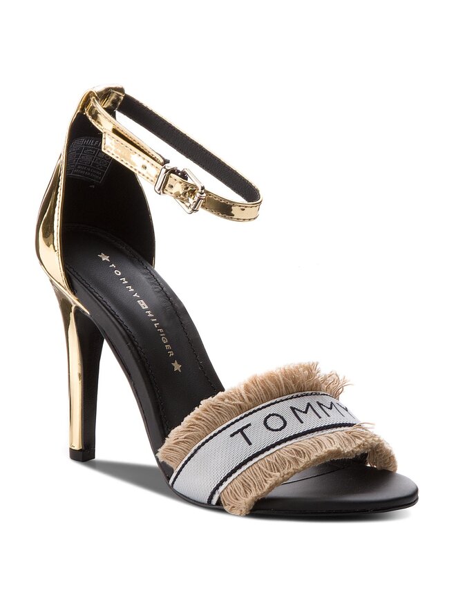 Tommy hilfiger mirror metallic heeled sandal top