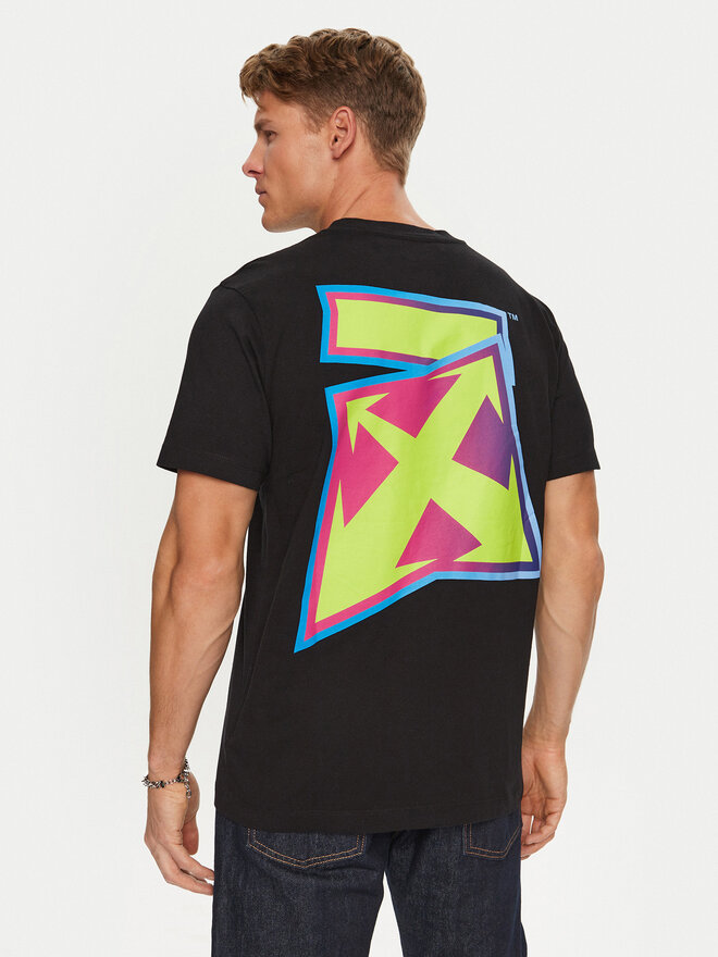 Off-White Off-White T-Shirt OMAA027F22JER0071070 Schwarz Regular Fit