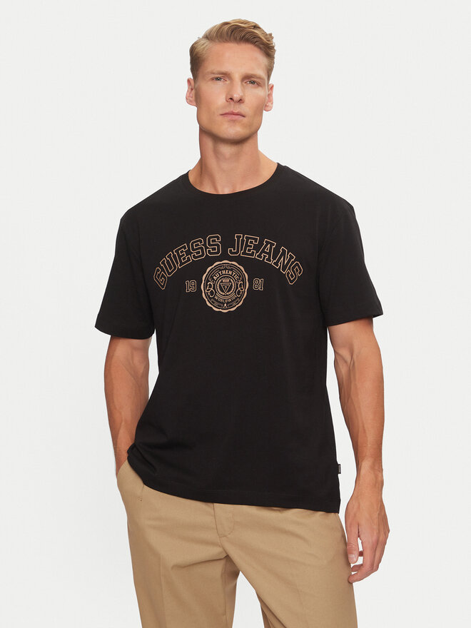 Guess Guess T-Shirt M4BI83 K8FQ4 Schwarz Regular Fit