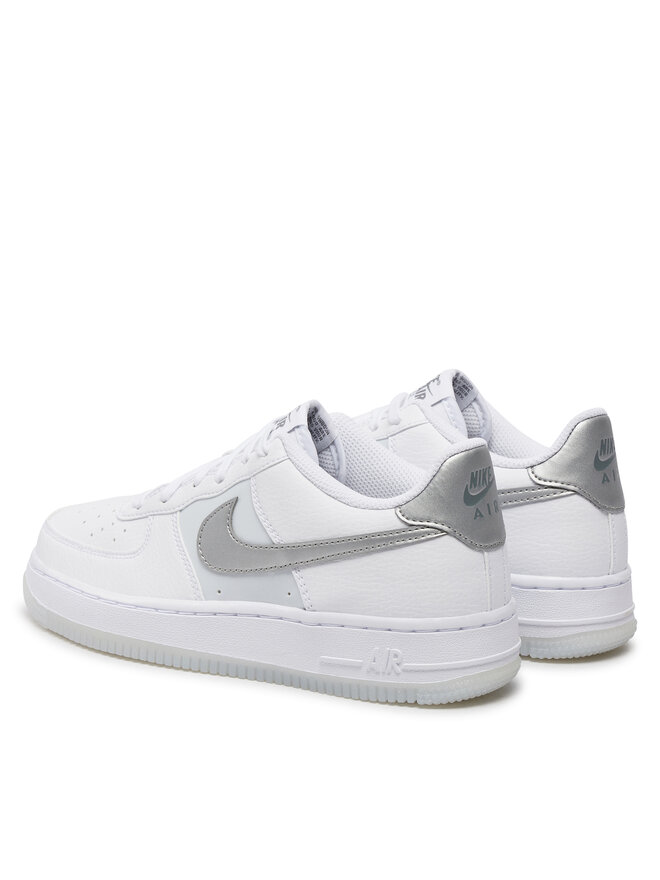Nike Air Force 1 ホワイト/シルバー 8 NIKE W AIR FORCE 1 DANCE SUMMIT WHITE/METALLIC SILVER-PHOTON DUST