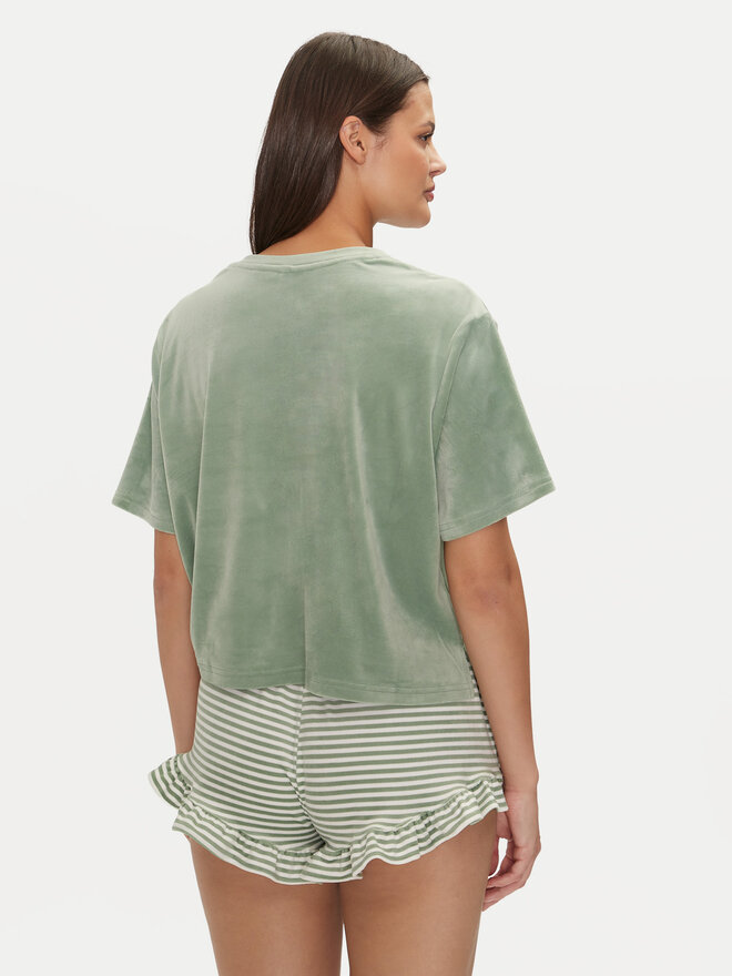 Hunkemöller Hunkemöller Pizsama felső 206518 Zöld Relaxed Fit