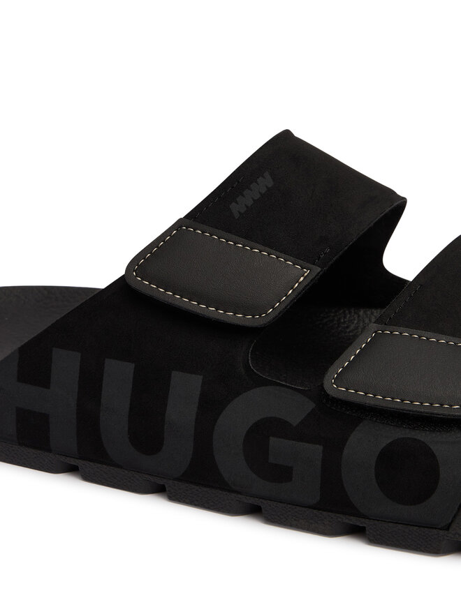 HUGO Pantoletten HUGO Evander 50563303 Schwarz