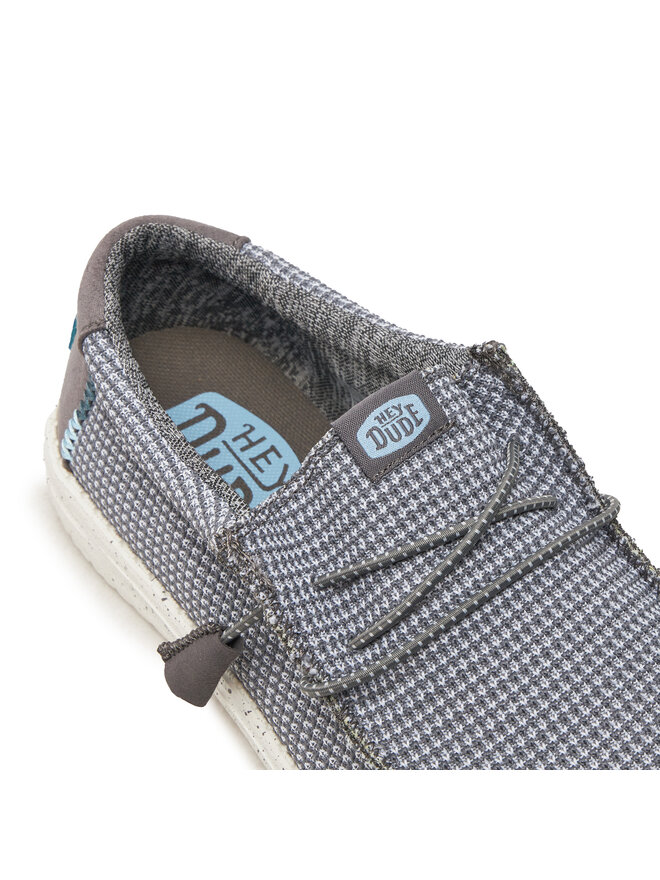 Мокасини Hey Dude Wally Sport Mesh 40403-030 Сірий | evzuttya.com.ua