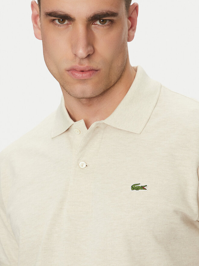Lacoste Lacoste Polo marškinėliai L1264 Smėlio Classic Fit