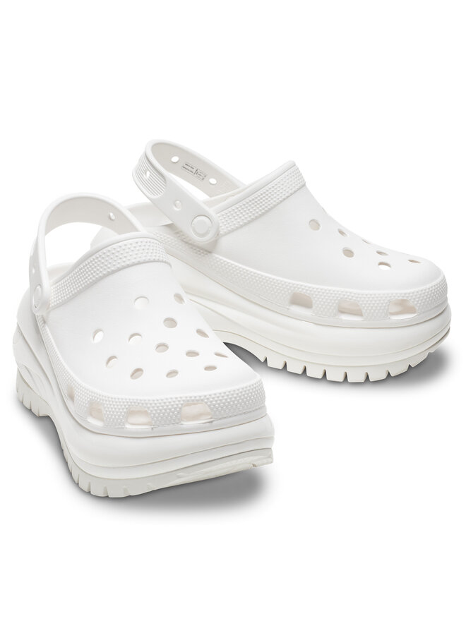 Шльопанці Crocs Mega Crush Clog 207988 Білий | evzuttya.com.ua