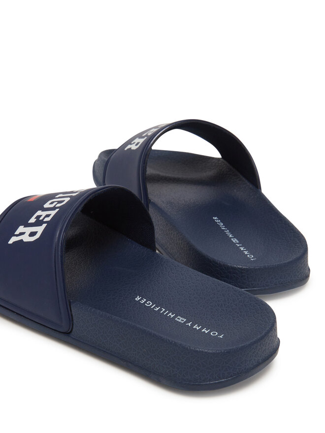 Tommy Hilfiger Pantoletten Tommy Hilfiger T3X0-33916-1172 Dunkelblau