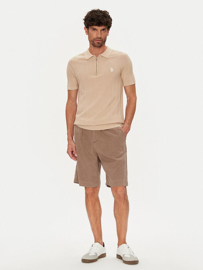 U.S. Polo Assn. U.S. Polo Assn. Поло MUP3369 Бежевий Slim Fit
