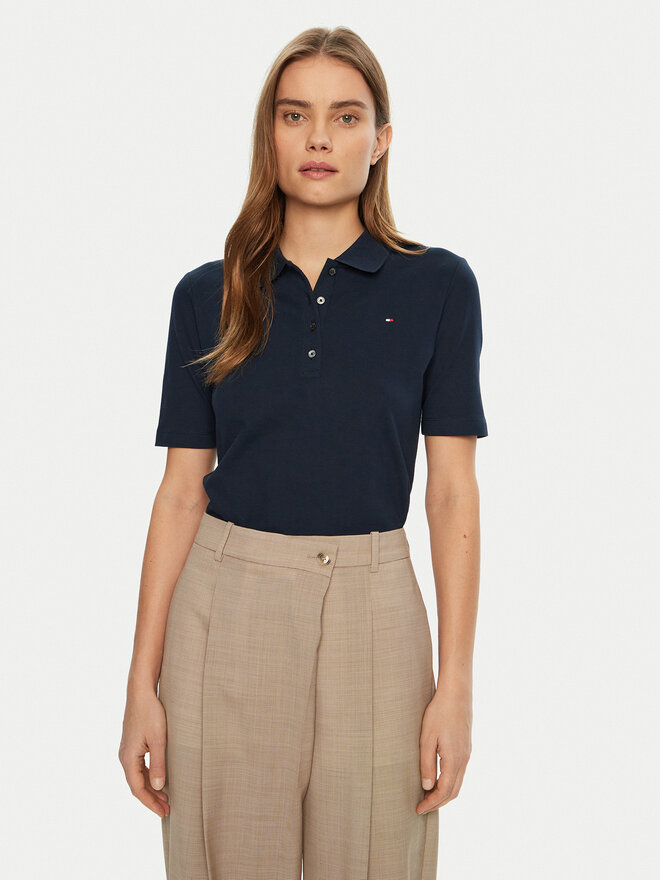 Tommy Hilfiger Tommy Hilfiger Poloshirt 1985 WW0WW43224 Dunkelblau Regular Fit