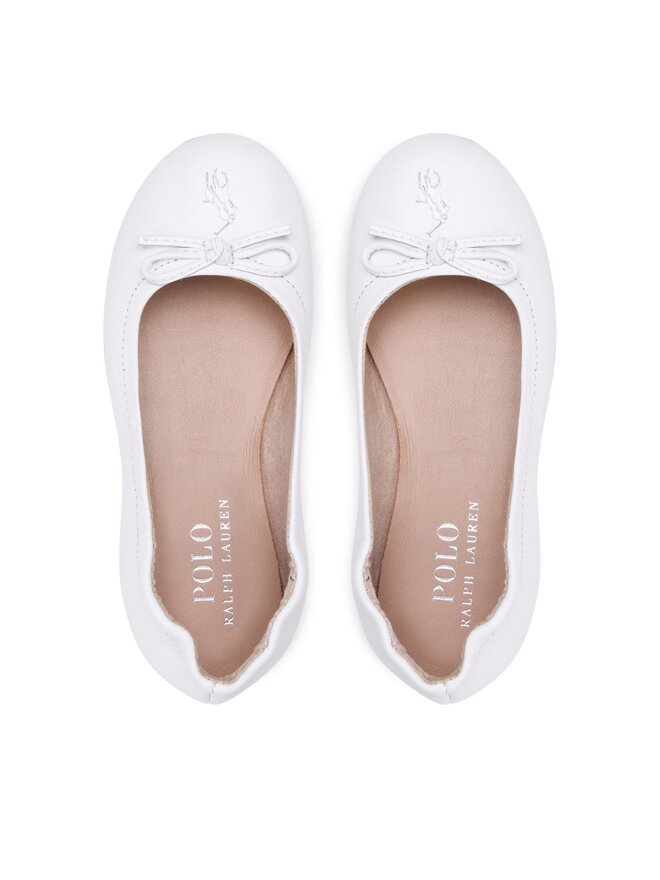 Polo Ralph Lauren Балеринки Polo Ralph Lauren Pony Ballet RF104211 Бял