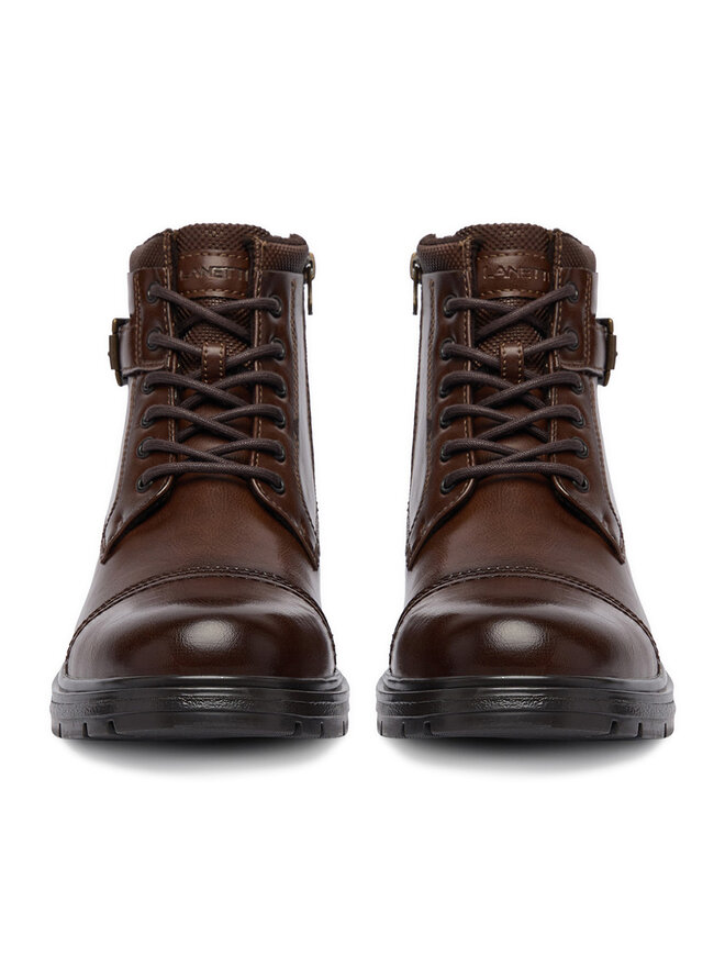 Lanetti Schnürschuhe Lanetti BENGAL-03 MBS Braun