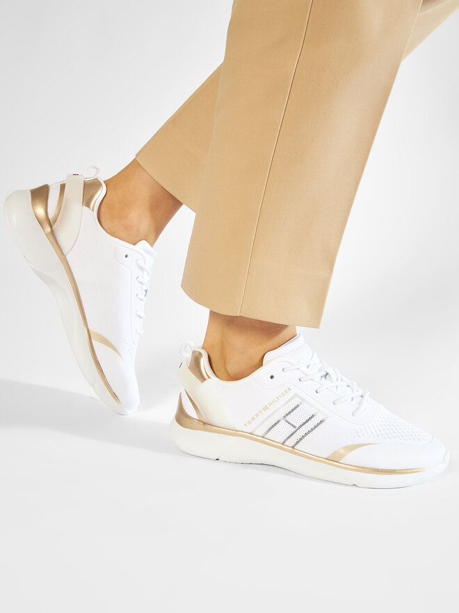 Tommy Hilfiger Αθλητικά Tommy Hilfiger Knited Light Sneaker FW0FW05791 Λευκό