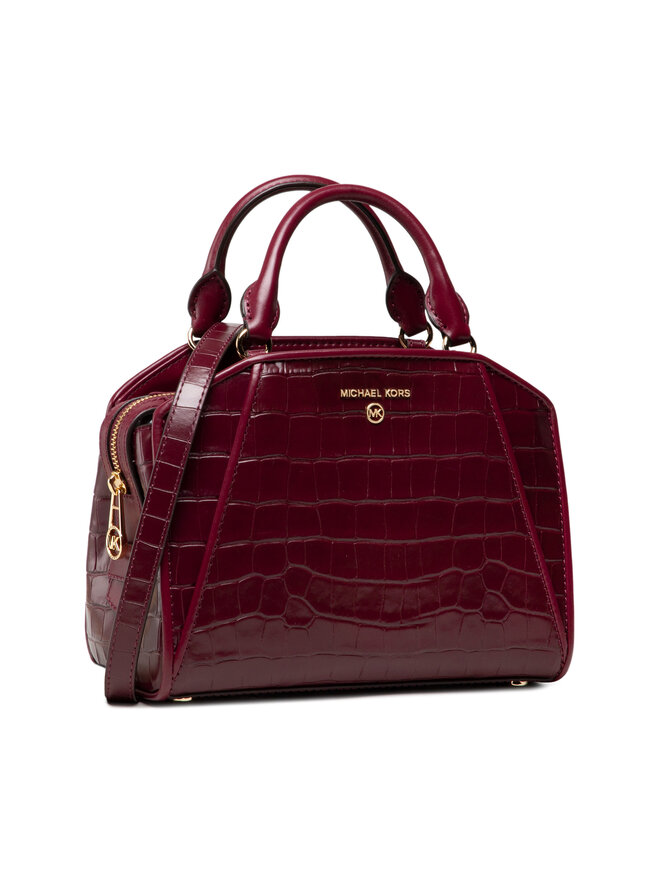 Handtasche MICHAEL Michael Kors Cleo 30F1G9CS1E Dunkelrot eschuhe