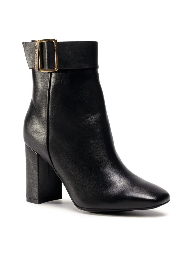 Tommy Hilfiger Stivaletti Tommy Hilfiger Basic Square Toe Boot FW0FW05154 Nero