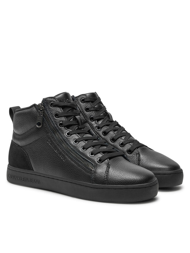 Calvin Klein Jeans Sneakersy Calvin Klein Jeans Classic Cupsole Zip Mid In YM0YM01156 Czarny