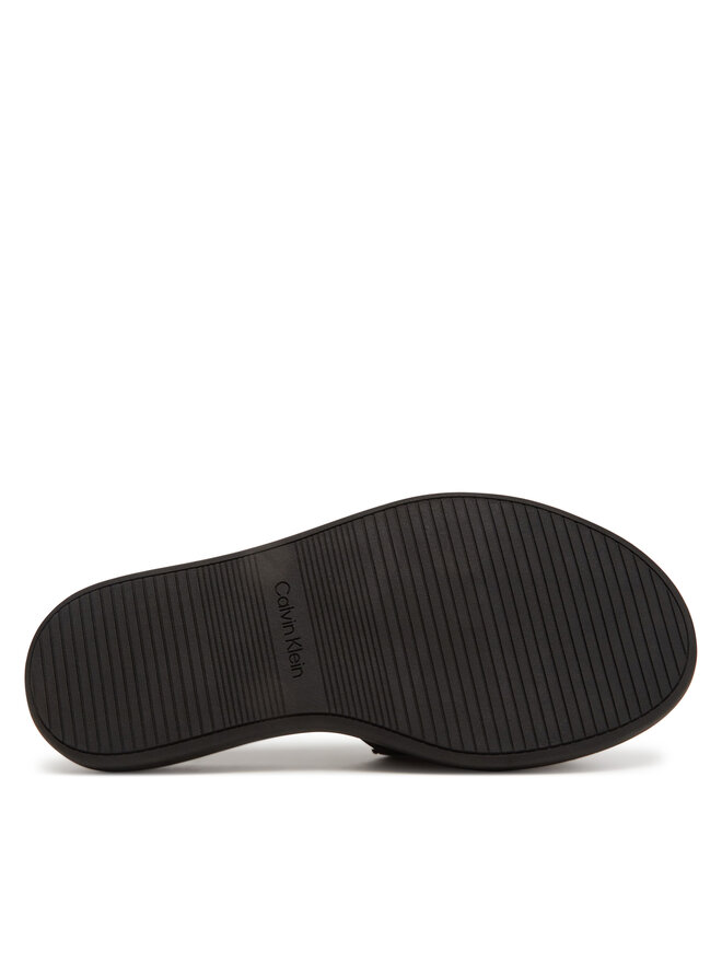 Calvin Klein Şlapi Calvin Klein Flatform Slide Jacq HW0HW02461 Negru