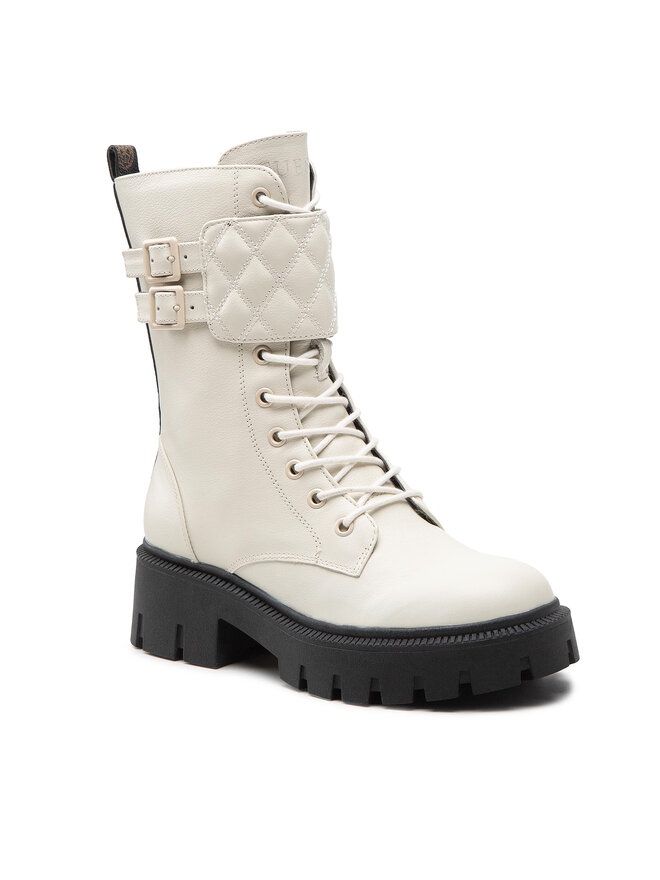 Guess Туристически oбувки Guess Sery FL7SER LEA10 Бял