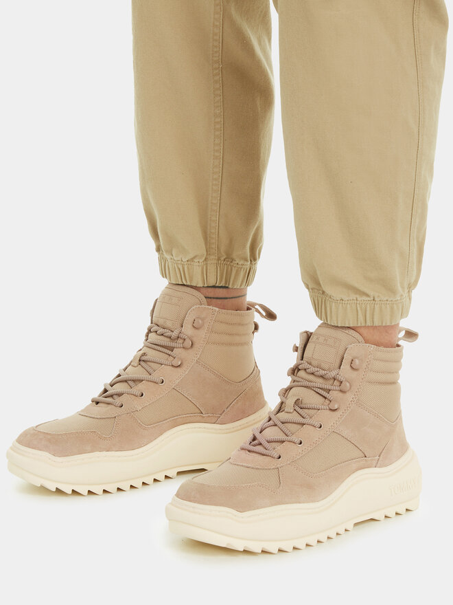 Tommy Jeans Черевики Tommy Jeans Tjm Mix Material Boot EM0EM01245 Хакі
