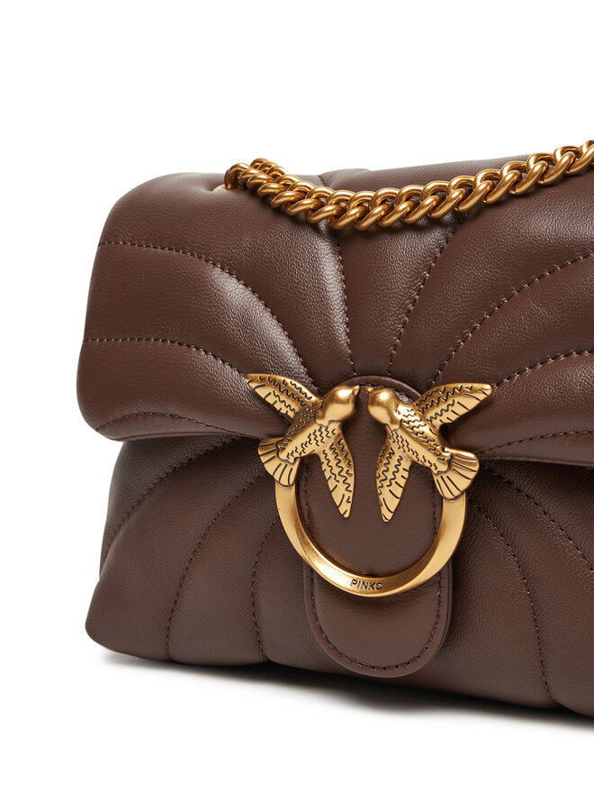 PINKO Handtasche PINKO Love Puff Mini Cl AI 24-25 PLTT 100039 A1EX Braun
