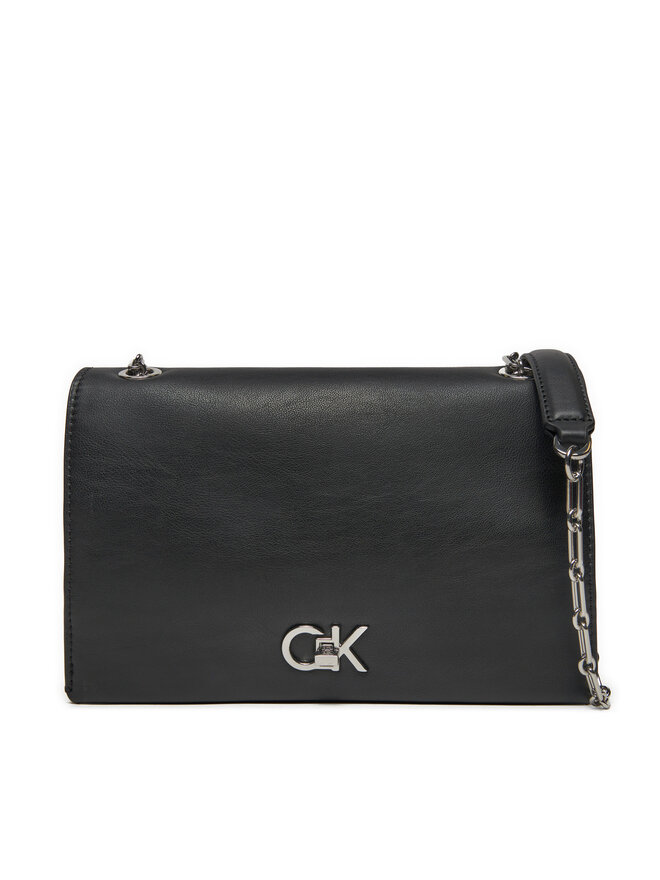 Calvin Klein Handtasche Calvin Klein Ck Medium Conv Chain Bag K60K612810 Schwarz