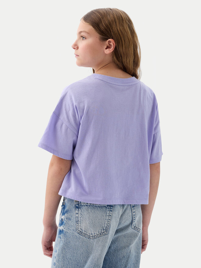 Gap Gap Marškinėliai 883128-01 Violetinė Relaxed Fit