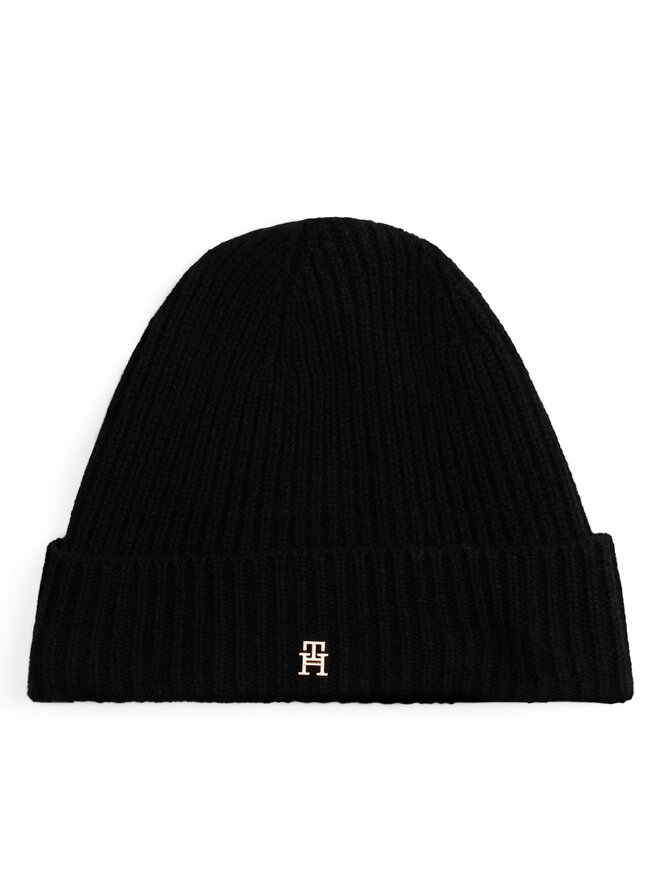 Tommy Hilfiger Σκούφος Tommy Hilfiger Th Cashmere AW0AW17772 Μαύρο