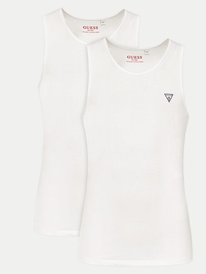 Guess Guess Σετ 2 tank tops U97G15 KCD31 Λευκό Regular Fit