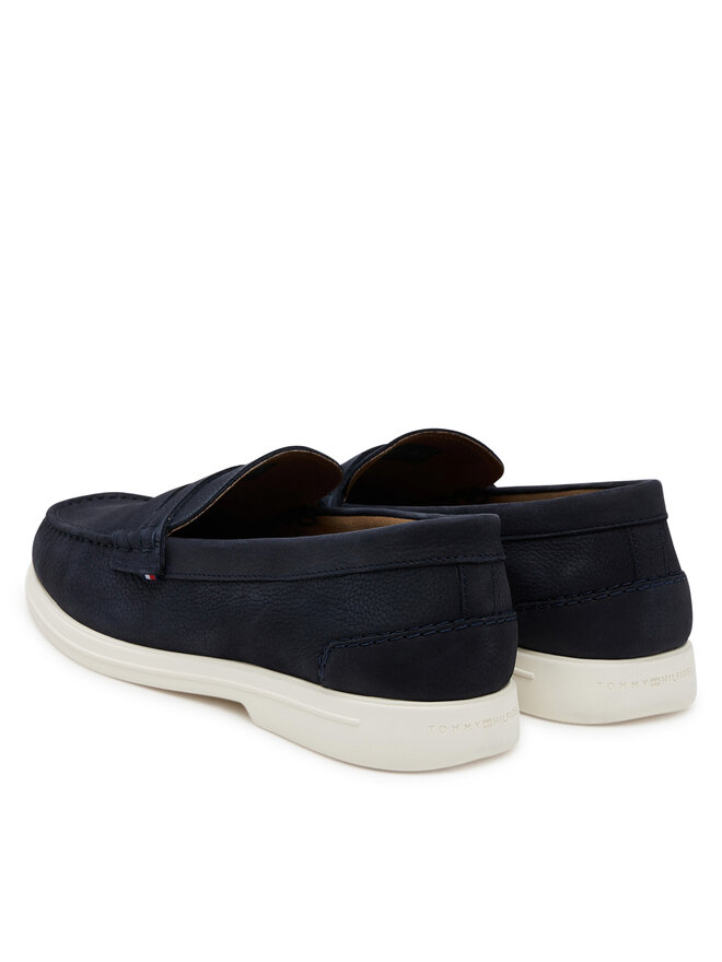Tommy Hilfiger Μοκασίνια Tommy Hilfiger Nubuck P Loafer FM0FM05350 Σκούρο μπλε