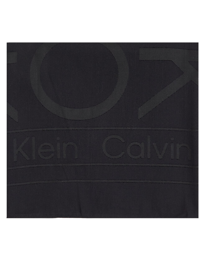 Calvin Klein Foulard Calvin Klein Burnout Large Monogram K60K612977 Nero