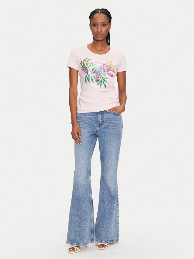 Guess Guess Camiseta W5GI07 J1314 Rosa Regular Fit