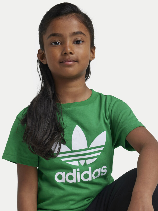 adidas adidas Póló adicolor Trefoil IY4013 Zöld Regular Fit