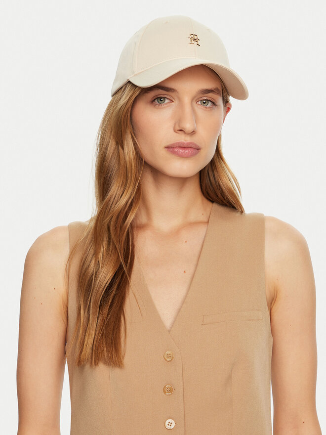 Tommy Hilfiger Czapka z daszkiem Tommy Hilfiger AW0AW16843 Écru