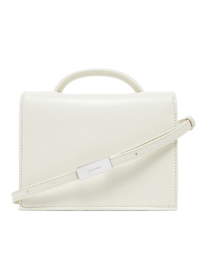 Calvin Klein Borsetta Calvin Klein Ck Linn Top Handle Crossbody K60K613162 Écru